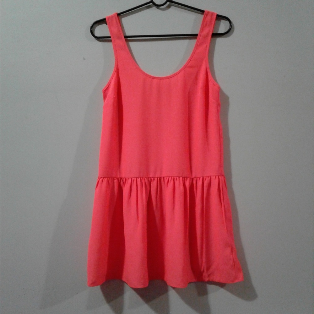Silence and Noise Neon Pink Tunic Tank Top XS